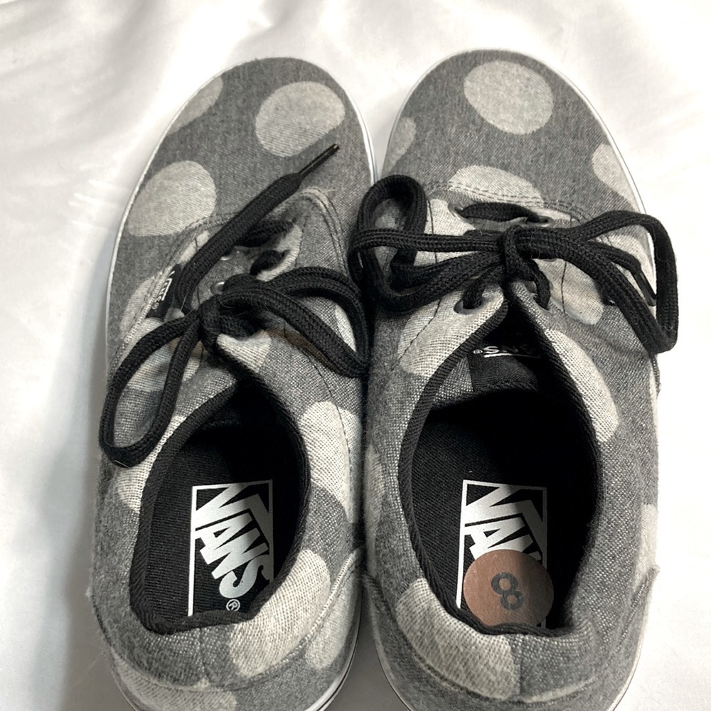 Grey Polka Dot Vans